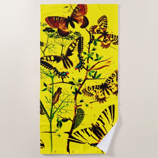 Franse vlinders strandlaken (Voorkant)