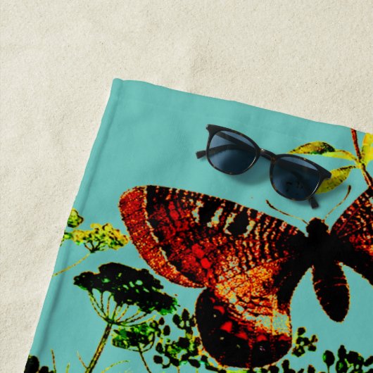 Franse vlinders strandlaken (In situ)