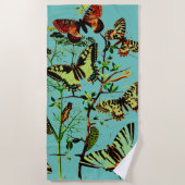 Franse vlinders strandlaken (Voorkant)