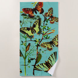 Franse vlinders strandlaken