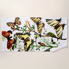 Franse vlinders strandlaken