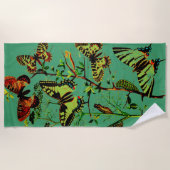 Franse vlinders strandlaken (Voorkant)