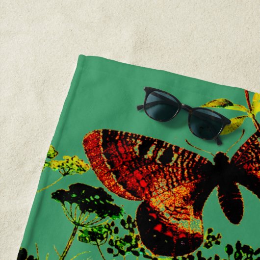 Franse vlinders strandlaken (In situ)