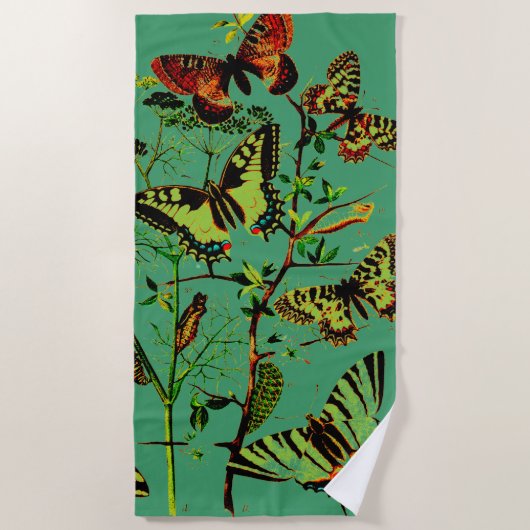 Franse vlinders strandlaken (Voorkant)