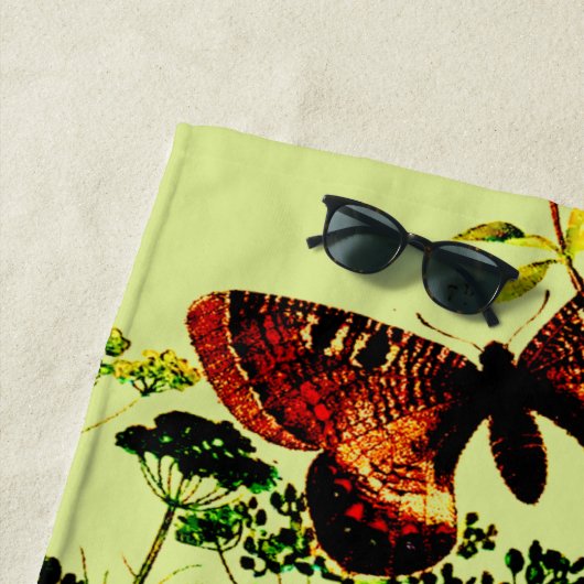 Franse vlinders strandlaken (In situ)