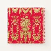  FRANSE VLOERINGEN, STROOMVAL, ROZEN Rode kiem Notitieboek (Achterkant)