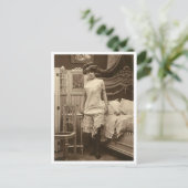 Franse vloot -  Pinup Briefkaart (Staand voorkant)