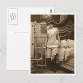 Franse vloot -  Pinup Briefkaart (Voorkant / Achterkant)