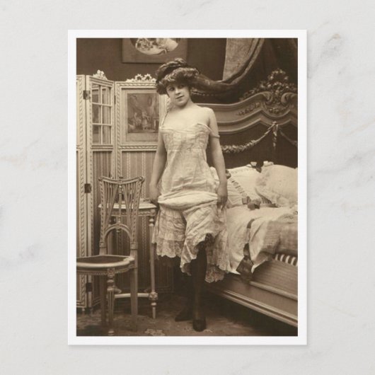 Franse vloot -  Pinup Briefkaart (Voorkant)