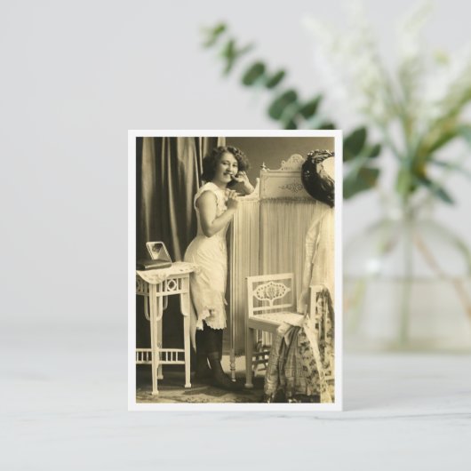 Franse vloot - Pinup Briefkaart (Staand voorkant)