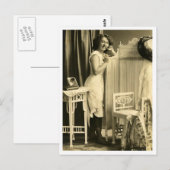 Franse vloot -  Pinup Briefkaart (Voorkant / Achterkant)