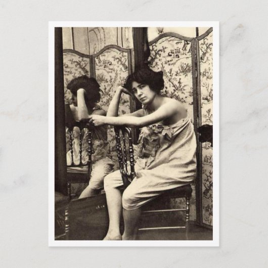 Franse vloot -  Pinup Briefkaart (Voorkant)