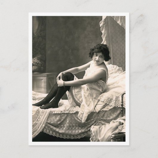 Franse vloot -  Pinup Briefkaart (Voorkant)