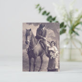 Franse vloot -  Romantisch paard Briefkaart (Staand voorkant)