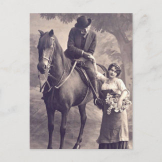 Franse vloot - Romantisch paard Briefkaart