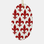 Franse vloour de lis patroon Parisian Keramisch Ornament (Rechts)