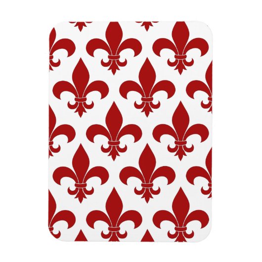 Franse vloour de lis patroon Parisian Magneet (Verticaal)