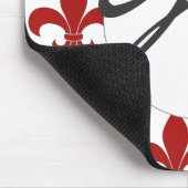 Franse vloour de lis patroon Parisian Muismat (Hoek)