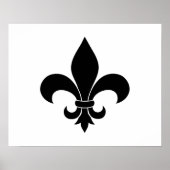 Franse vloour de lis patroon Parisian Poster (Voorkant)