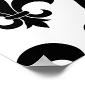 Franse vloour de lis patroon Parisian Poster (Hoek)