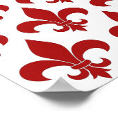 Franse vloour de lis patroon Parisian Poster (Hoek)