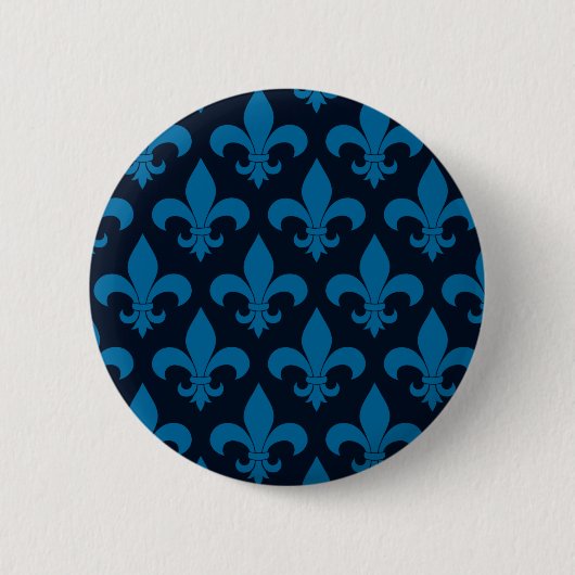 Franse vloour de lis patroon Parisian Ronde Button 5,7 Cm (Voorkant)