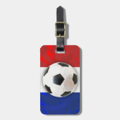 Franse Voetbal Bagagelabel (Voorkant verticaal)
