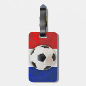Franse Voetbal Bagagelabel (Achterkant verticaal)