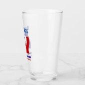 Franse Voetbal Bal Vlag Persoonlijk Glas (Links)