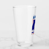 Franse Voetbal Bal Vlag Persoonlijk Glas (Rechts)
