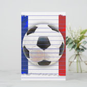 Franse Voetbal Briefpapier (Staand voorkant)