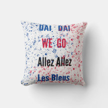 Franse Voetbal Fan Familie Feest Kussen