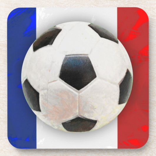 Franse Voetbal Onderzetter (Voorkant)
