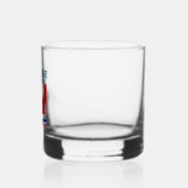 Franse Voetballen vlag gepersonaliseerd Whisky Glas (Links)