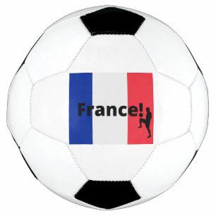 Franse voetbalspeler die een punt als bal gebruikt voetbal