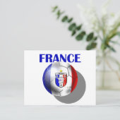 Franse voetbaluitrusting voor Franse footballs Briefkaart (Staand voorkant)