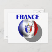 Franse voetbaluitrusting voor Franse footballs Briefkaart (Voorkant / Achterkant)