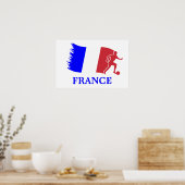 Franse voetbalvlag poster (Keuken)
