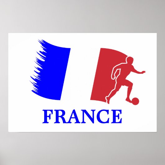 Franse voetbalvlag poster (Voorkant)
