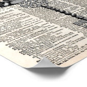  Franse vogel en sleutelwoordenboek Poster (Hoek)