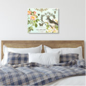  Franse Vogel met kroon uitgerekt doek Canvas Afdruk (Insitu (Slaapkamer))