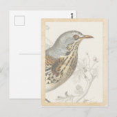  Franse Vogel op Tak Journal Kaart (Voorkant / Achterkant)