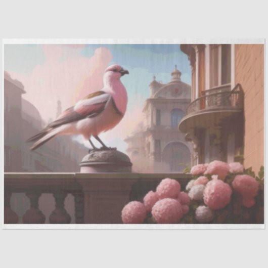 Franse Vogelanjers Tissuepapier (Voorkant)