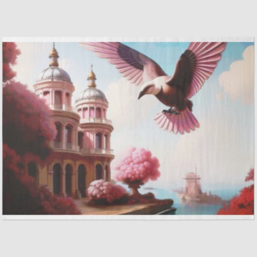 Franse Vogelkust Tissuepapier (Voorkant)