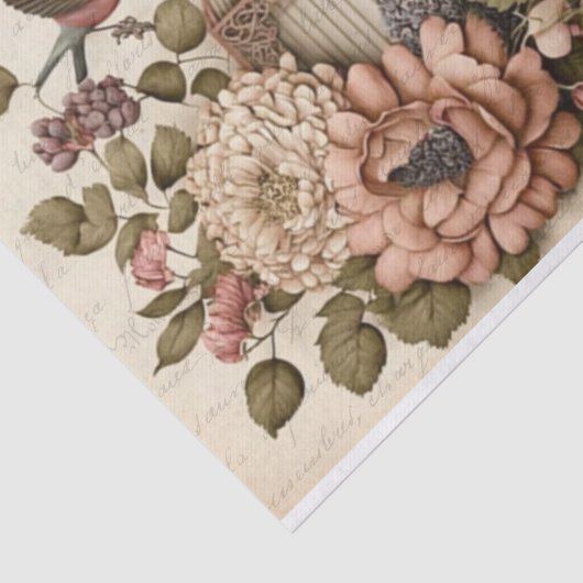  Franse vogelpest, vlinders, Tissuepapier (Detail)