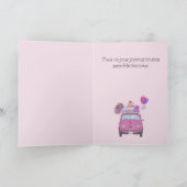 Franse vogelretro Fiat 500 Kaart (Binnen)