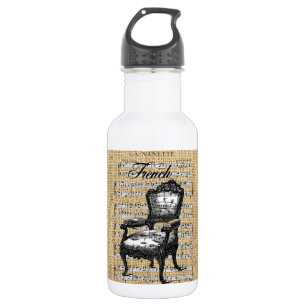Franse voorzitter Burlap Waterfles