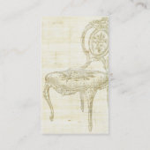 Franse voorzitter Linen Visitekaartje (Achterkant)