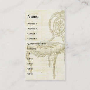 Franse voorzitter Linen Visitekaartje