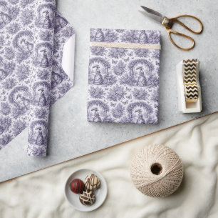 Franse vrouw in een tuin Toile de Jouy Cadeaupapier